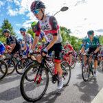 Tadej Pogačar, of Slovenia, who would go on to win the race. At the 2022 Grand Prix Cycliste de Montreal. Copyright : Flowizm